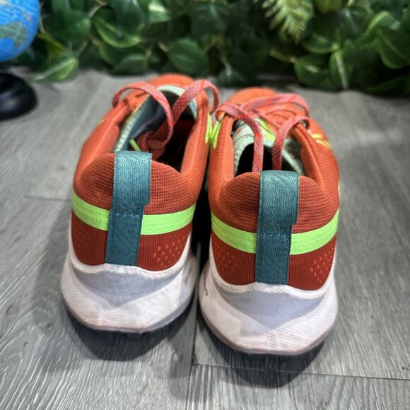 Nike React Pegasus Trail 4 Low Red Athletic Running Shoes DJ6159-801 Womens 8.5 - Picture 5 of 10